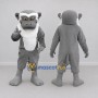 Custom Gray and White Ape Mascot Costume Adult Full Body Suit for Wildlife Events