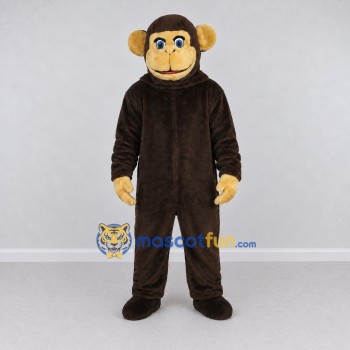 Custom Brown and Tan Monkey Mascot Costume Adult Full Body Suit for Wildlife Events Custom Brown and Tan Monkey Mascot Costume Adult Full Body Suit for Wildlife Events
