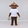 Custom Brown and White Monkey in Sunglasses and T Shirt Mascot Costume Adult Full Body Suit for School Events Custom Brown and White Monkey in Sunglasses and T Shirt Mascot Costume Adult Full Body Suit for School Events