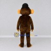 Custom Brown Black and White Monkey in Bowler Hat Mascot Costume Adult Full Body Suit for Themed Parties
