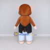 Custom Brown Black and White Monkey in Sportswear Mascot Costume Adult Full Body Suit for Sports Events