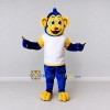 Custom Blue Yellow and White Monkey in Sportswear Mascot Costume Adult Full Body Suit for Sports Events Custom Blue Yellow and White Monkey in Sportswear Mascot Costume Adult Full Body Suit for Sports Events