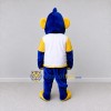 Custom Blue Yellow and White Monkey in Sportswear Mascot Costume Adult Full Body Suit for Sports Events Custom Blue Yellow and White Monkey in Sportswear Mascot Costume Adult Full Body Suit for Sports Events