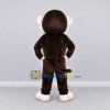 Custom Brown and White Monkey Mascot Costume Adult Full Body Suit for School Events Custom Brown and White Monkey Mascot Costume Adult Full Body Suit for School Events
