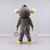 Custom Gray and Tan Monkey Mascot Costume Adult Full Body Suit for School Events Custom Gray and Tan Monkey Mascot Costume Adult Full Body Suit for School Events