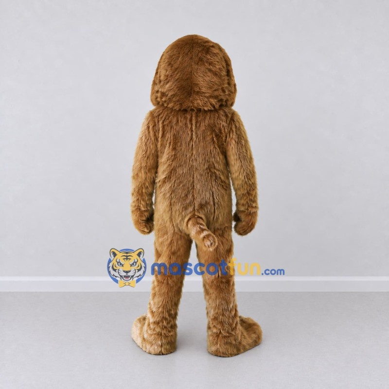 Custom Brown Shaggy Dog Mascot Costume Adult Full Body Suit for Community Events Custom Brown Shaggy Dog Mascot Costume Adult Full Body Suit for Community Events