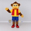 Custom Brown and Red Monkey in Vest Mascot Costume Adult Full Body Suit for School Events Custom Brown and Red Monkey in Vest Mascot Costume Adult Full Body Suit for School Events