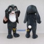 Custom Dark Gray and White Lop Eared Rabbit Mascot Costume Adult Full Body Suit for Easter Events