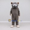 Custom Gray Beaver Mascot Costume Adult Full Body Suit for Wildlife Events Custom Gray Beaver Mascot Costume Adult Full Body Suit for Wildlife Events