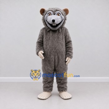 Custom Gray Beaver Mascot Costume Adult Full Body Suit for Wildlife Events Custom Gray Beaver Mascot Costume Adult Full Body Suit for Wildlife Events