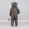 Custom Gray Beaver Mascot Costume Adult Full Body Suit for Wildlife Events Custom Gray Beaver Mascot Costume Adult Full Body Suit for Wildlife Events