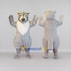 Custom Gray and White Wolf Mascot Costume Adult Full Body Suit for School Events Custom Gray and White Wolf Mascot Costume Adult Full Body Suit for School Events