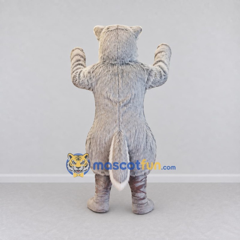 Custom Gray and White Wolf Mascot Costume Adult Full Body Suit for School Events Custom Gray and White Wolf Mascot Costume Adult Full Body Suit for School Events