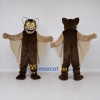 Custom Brown and Tan Bat Mascot Costume Adult Full Body Suit for Halloween Events Custom Brown and Tan Bat Mascot Costume Adult Full Body Suit for Halloween Events