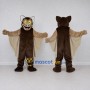 Custom Brown and Tan Bat Mascot Costume Adult Full Body Suit for Halloween Events