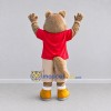Custom Tan and Red Squirrel in T Shirt Mascot Costume Adult Full Body Suit for School Events Custom Tan and Red Squirrel in T Shirt Mascot Costume Adult Full Body Suit for School Events