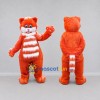 Custom Orange and White Cat Mascot Costume Adult Full Body Suit for School Events Custom Orange and White Cat Mascot Costume Adult Full Body Suit for School Events