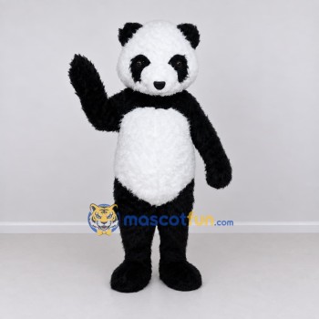 Custom Black and White Panda Mascot Costume Adult Full Body Suit for School Events Custom Black and White Panda Mascot Costume Adult Full Body Suit for School Events
