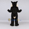 Custom Black and Cream Wolf Mascot Costume Adult Full Body Suit for School Events Custom Black and Cream Wolf Mascot Costume Adult Full Body Suit for School Events