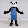 Custom Black White and Blue Panda in Basketball Uniform Mascot Costume Adult Full Body Suit for Sports Events Custom Black White and Blue Panda in Basketball Uniform Mascot Costume Adult Full Body Suit for Sports Events
