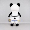 Custom Black and White Panda in Martial Arts Uniform Mascot Costume Adult Full Body Suit for Martial Arts Events Custom Black and White Panda in Martial Arts Uniform Mascot Costume Adult Full Body Suit for Martial Arts Events