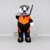 Custom Black White and Orange Panda in Diving Outfit Mascot Costume Adult Full Body Suit for Summer Events Custom Black White and Orange Panda in Diving Outfit Mascot Costume Adult Full Body Suit for Summer Events