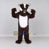 Custom Brown and White Badger Mascot Costume Adult Full Body Suit for School Events Custom Brown and White Badger Mascot Costume Adult Full Body Suit for School Events