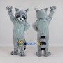 Custom Gray and Black Raccoon Mascot Costume Adult Full Body Suit for Wildlife Events