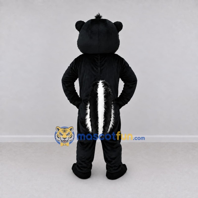 Custom Black and White Skunk Mascot Costume Adult Full Body Suit for Wildlife Events