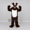 Custom Brown and White Badger Mascot Costume Adult Full Body Suit for School Events Custom Brown and White Badger Mascot Costume Adult Full Body Suit for School Events
