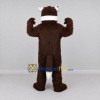 Custom Brown and White Badger Mascot Costume Adult Full Body Suit for School Events Custom Brown and White Badger Mascot Costume Adult Full Body Suit for School Events
