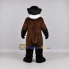 Custom Brown Black and White Animal Character Mascot Costume Adult Full Body Suit for School Events Custom Brown Black and White Animal Character Mascot Costume Adult Full Body Suit for School Events