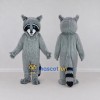 Custom Gray and Black Raccoon Mascot Costume Adult Full Body Suit for Wildlife Events Custom Gray and Black Raccoon Mascot Costume Adult Full Body Suit for Wildlife Events
