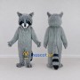 Custom Gray and Black Raccoon Mascot Costume Adult Full Body Suit for Wildlife Events