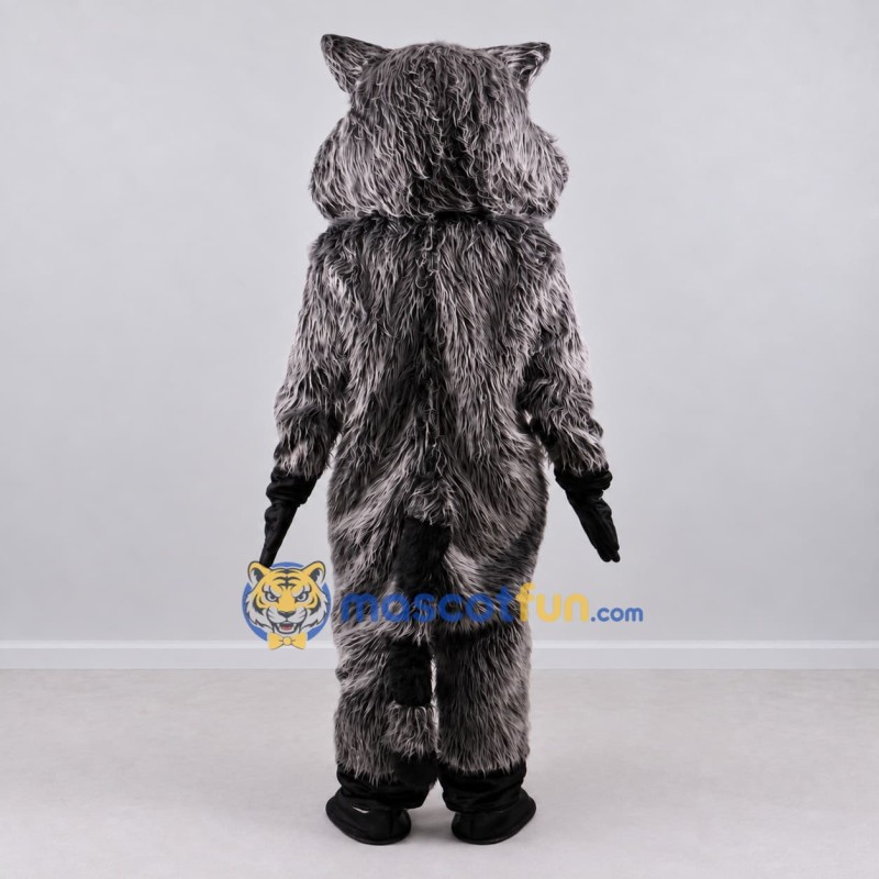 Custom Gray and White Raccoon Mascot Costume Adult Full Body Suit for School Events Custom Gray and White Raccoon Mascot Costume Adult Full Body Suit for School Events