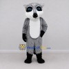 Custom Gray and White Raccoon Mascot Costume Adult Full Body Suit for School Events