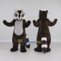 Custom Brown and Gray Raccoon Mascot Costume Adult Full Body Suit for Wildlife Events
