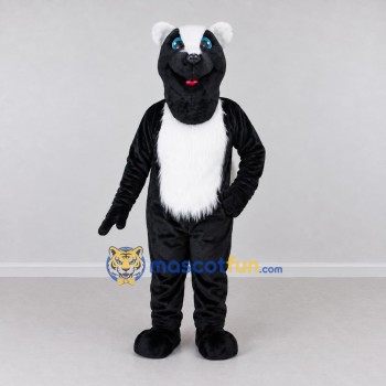 Custom Black and White Skunk Mascot Costume Adult Full Body Suit for Wildlife Events Custom Black and White Skunk Mascot Costume Adult Full Body Suit for Wildlife Events