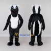 Custom Black and White Skunk Mascot Costume Adult Full Body Suit for Wildlife Events