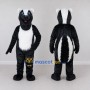 Custom Black and White Skunk Mascot Costume Adult Full Body Suit for Wildlife Events