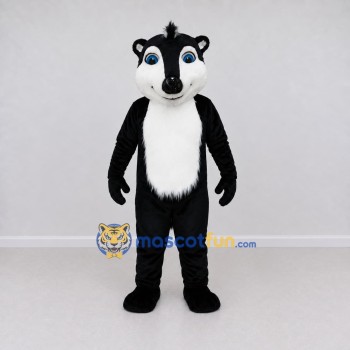 Custom Black and White Skunk Mascot Costume Adult Full Body Suit for Wildlife Events Custom Black and White Skunk Mascot Costume Adult Full Body Suit for Wildlife Events