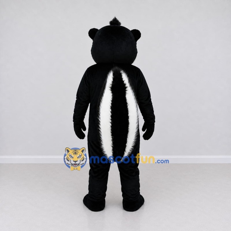 Custom Black and White Skunk Mascot Costume Adult Full Body Suit for Wildlife Events