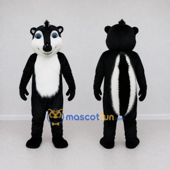 Custom Black and White Skunk Mascot Costume Adult Full Body Suit for Wildlife Events