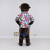 Custom Brown and Multicolor Otter in Floral Shirt Mascot Costume Adult Full Body Suit for Summer Events Custom Brown and Multicolor Otter in Floral Shirt Mascot Costume Adult Full Body Suit for Summer Events