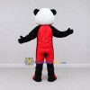Custom Black White and Red Panda in Sportswear Mascot Costume Adult Full Body Suit for Sports Events Custom Black White and Red Panda in Sportswear Mascot Costume Adult Full Body Suit for Sports Events