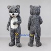 Custom Gray and White Leopard Mascot Costume Adult Full Body Suit for Wildlife Events
