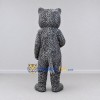 Custom Gray and White Leopard Mascot Costume Adult Full Body Suit for Wildlife Events