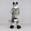 Custom Gray and White Fox Mascot Costume Adult Full Body Suit for Wildlife Events Custom Gray and White Fox Mascot Costume Adult Full Body Suit for Wildlife Events