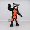 Custom Gray and Orange Raccoon in Jumpsuit Mascot Costume Adult Full Body Suit for Theme Parties Custom Gray and Orange Raccoon in Jumpsuit Mascot Costume Adult Full Body Suit for Theme Parties
