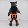 Custom Gray and Orange Raccoon in Jumpsuit Mascot Costume Adult Full Body Suit for Theme Parties Custom Gray and Orange Raccoon in Jumpsuit Mascot Costume Adult Full Body Suit for Theme Parties
